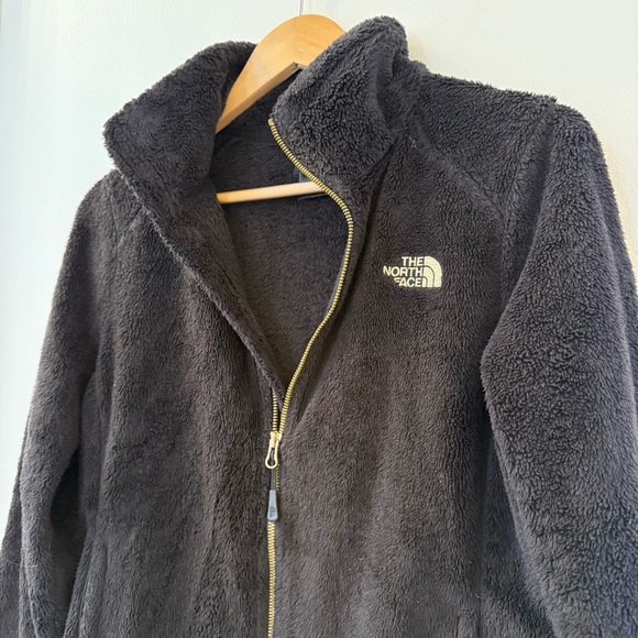 The North Face Osito Jacket, Black with Gold Logo on Front and Back, Medium - Picture 2 of 6